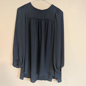 ✨5 For $50 Zara Chiffon Navy Blouse Size S